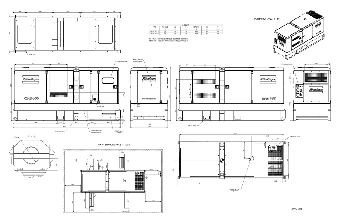 QAS 400 Kd Generator-technical-drawing