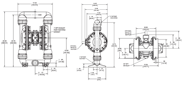 2 inch Air-Operated Double-Diaphragm Pump