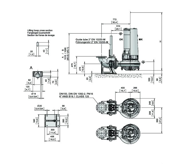 Sulzer XFP155J Submersible Dewatering Pump (03)